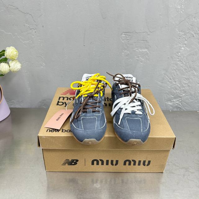 冲量价: 男+10情侣款miumiu缪缪 X New Balance Nb530 休闲 运动鞋 阿甘鞋 德训鞋 原版购入开发做货 Miu Miu X New B